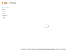 Tablet Screenshot of duocreativos.com